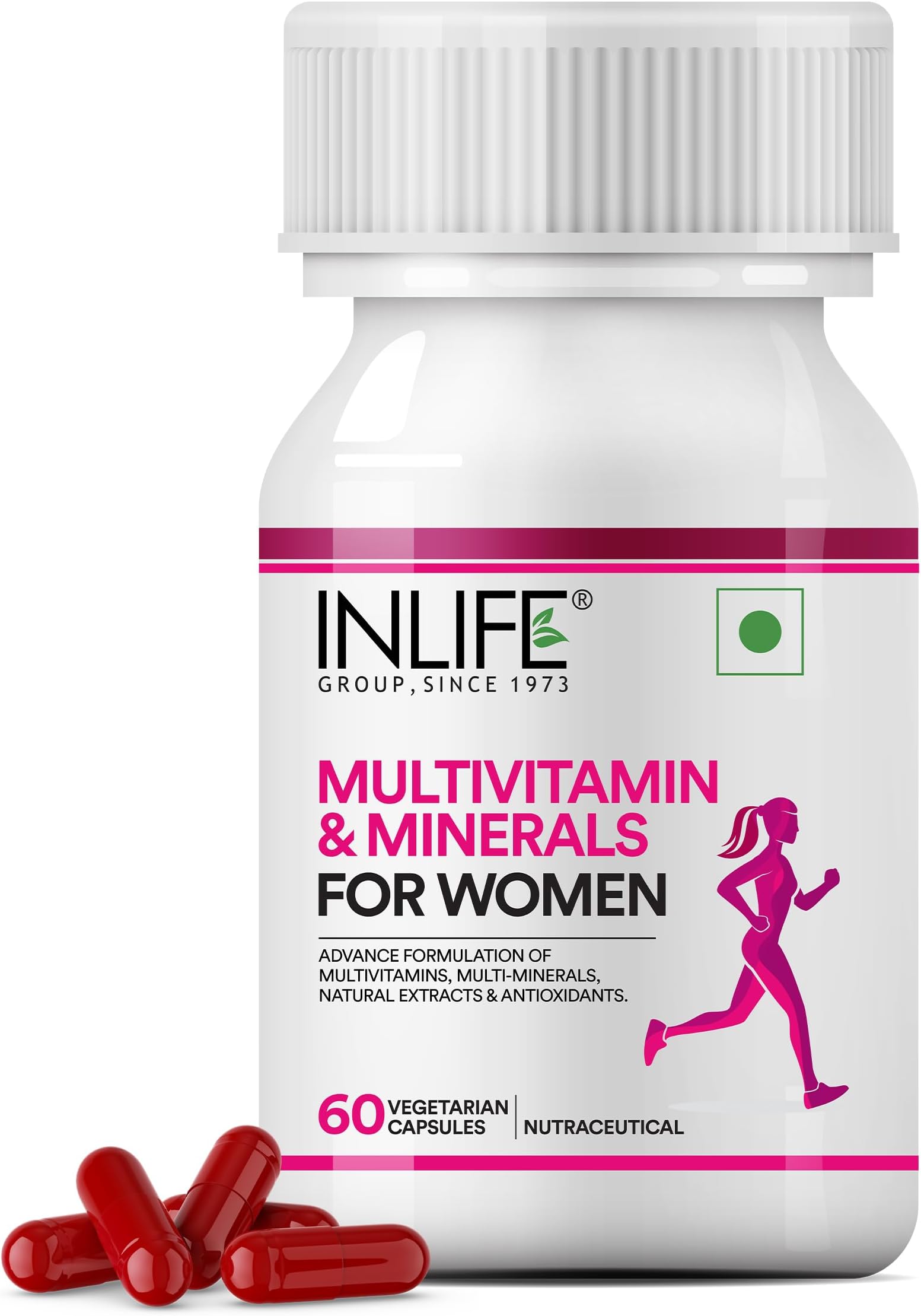 Multivitamin for Women Supplement, Biotin D3 Calcium, 60 Veg Caps