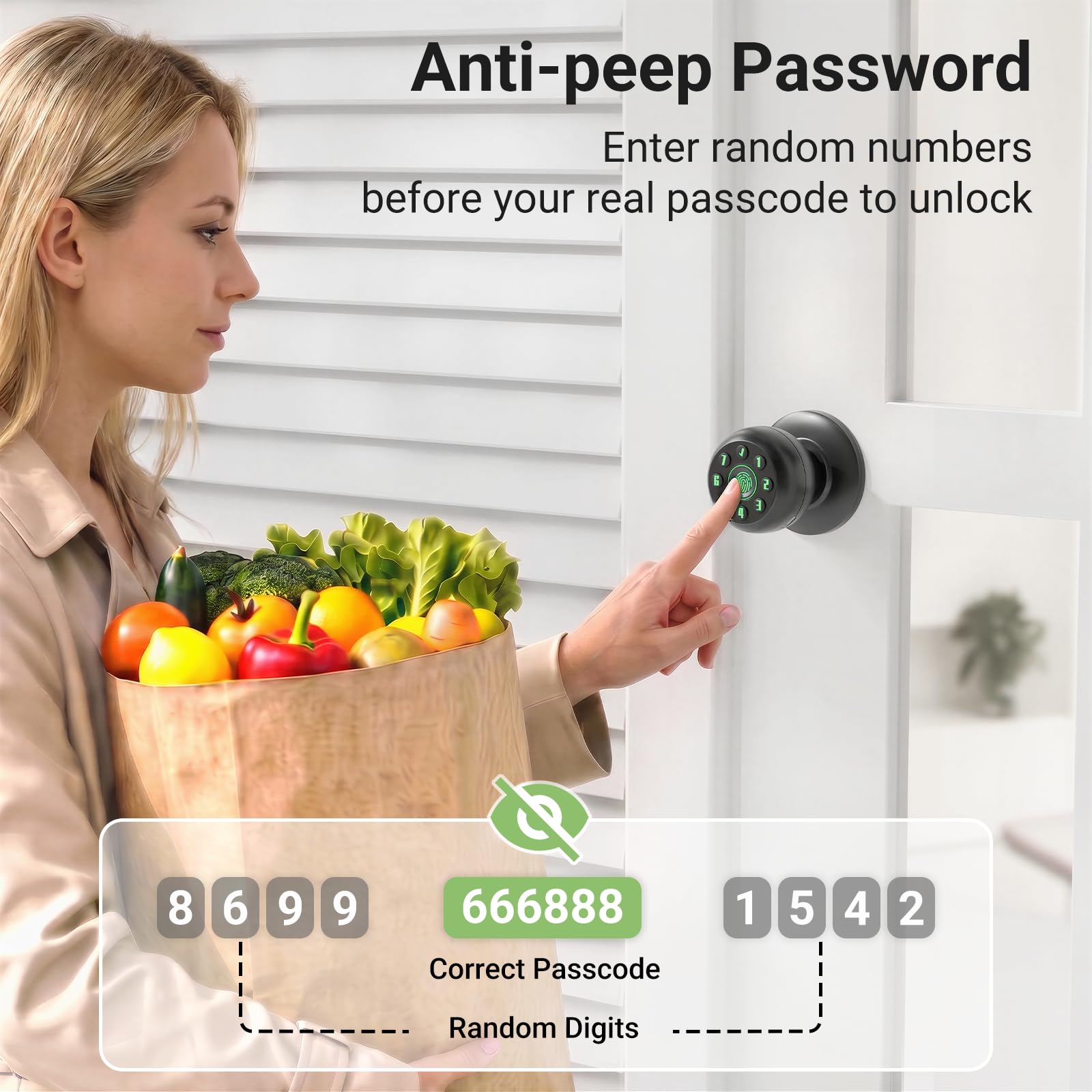 Smart Fingerprint Door Lock - Biometric Security -2