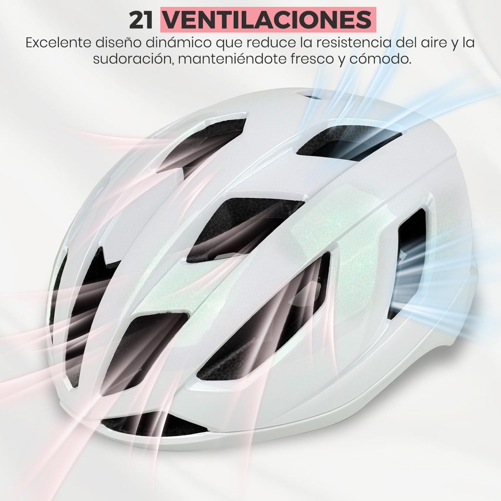 LeapBeast Casco de Bicicleta Adulto, Cascos de Bicicleta de Carretera, Casco MTB Hombre Mujer, Casco de Bicicleta Ultraligero, Transpirable y Perlado para Adultos Ajustable