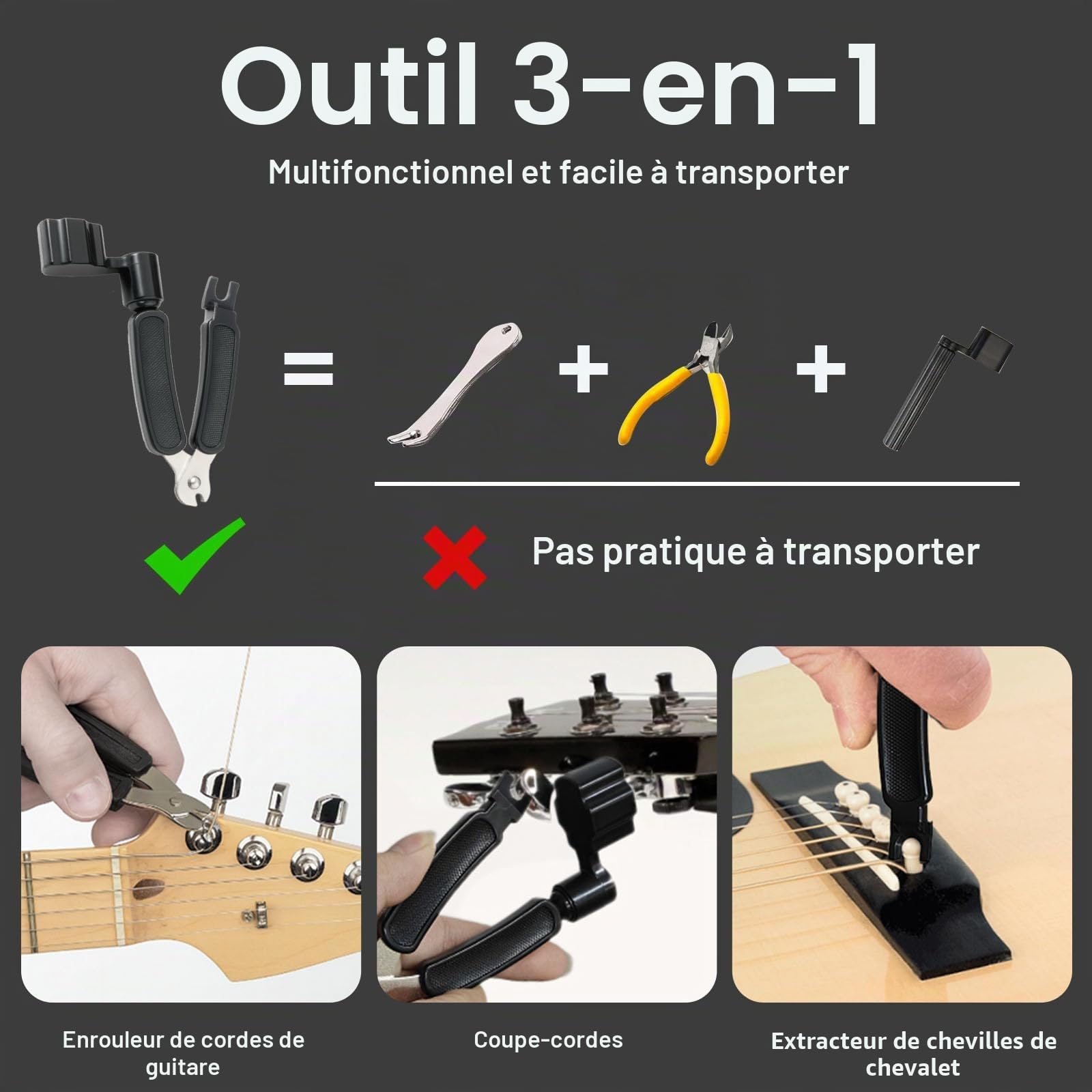 kit nettoyage guitare 9 pièces, produits de nettoyage et d'entretien pour guitares, Huile Citronnée pour Touche, Nettoyant Cordes, Polish Frettes et Accessoire Guitare