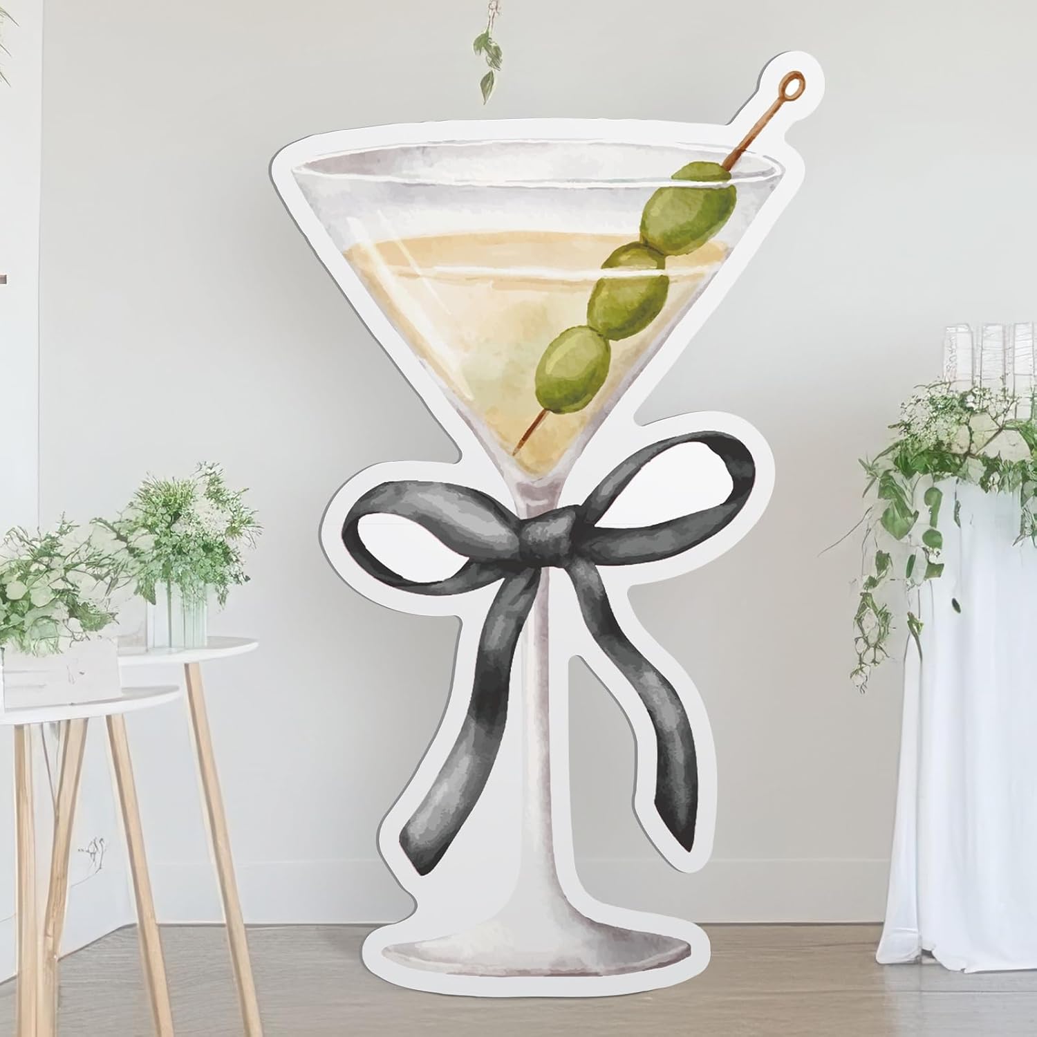 4ft a Tini Bit Older Birthday Decorations Black Espresso Martini Party Cardboard Cutouts Birthday Party Cardboard Cutouts Decor for Women Bar Bachelorette Bridal Shower Supplies A Tini Bit Older Black