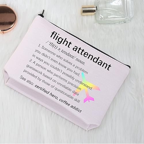 Miniatura 7 de Regalos de asistente de vuelo bolsa de maquillaje regalos de azafata regalos de escuela regalos de vuelo asistente de graduación bolsa de viaje