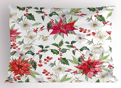 Miniatura 3 de Ambesonne Funda de almohada con diseño de calavera de azúcar, inspirada en Calavera, diseño de gatos negros ornamentados, estilo mexicano,