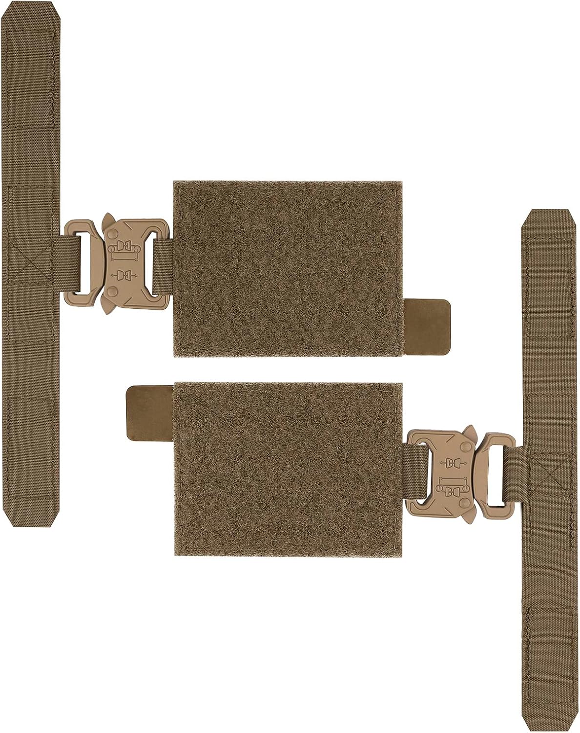 PETAC GEAR 2 PCS Tactical Cummerbund Adapters,Metal Buckle Kit Laser Cut Quick Release Set up with for FCPC FCSK V5 3AC Cummerbunds