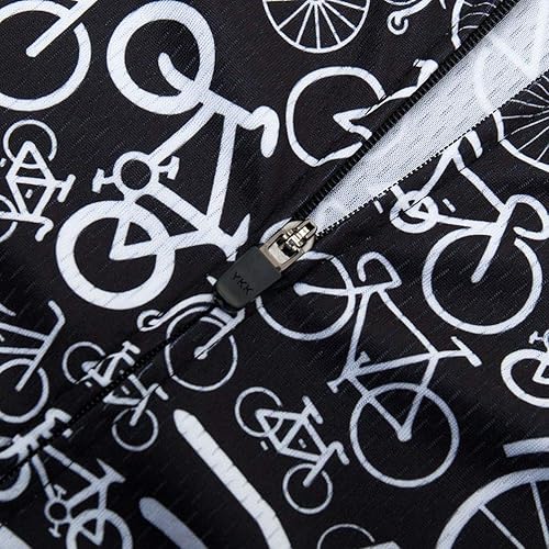 Miniatura 3 de Uriah Men's Cycling Jersey Short Sleeve Reflective with Rear Zippered Bag