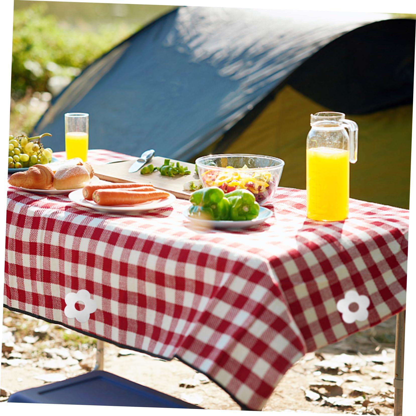 2 Sätze Teiliges Magnetische Tischdeckenbeschwerer Windfester Tischdeckenfixator Aus Für Partys Buffets Und Camping 4 Stücke * 2