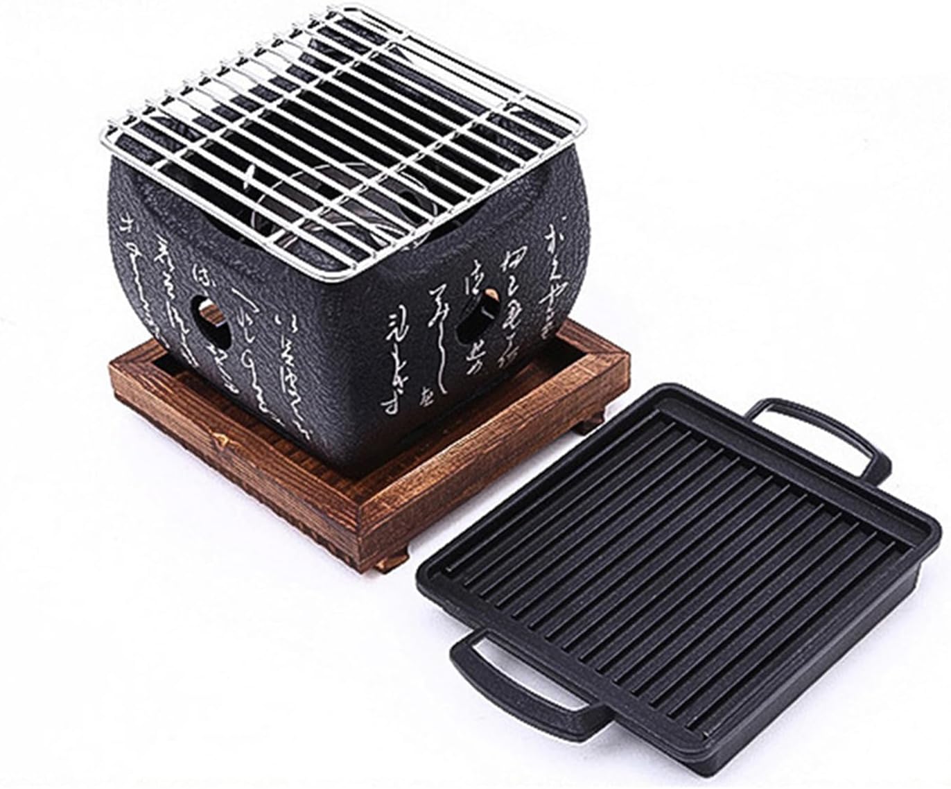 Portable Outdoor Barbecue Tray Rectangle Barbecue Plate Cassettes Oven Baking Pans Tray Nonstick Grills Plate Easy to Cleans Easy to
