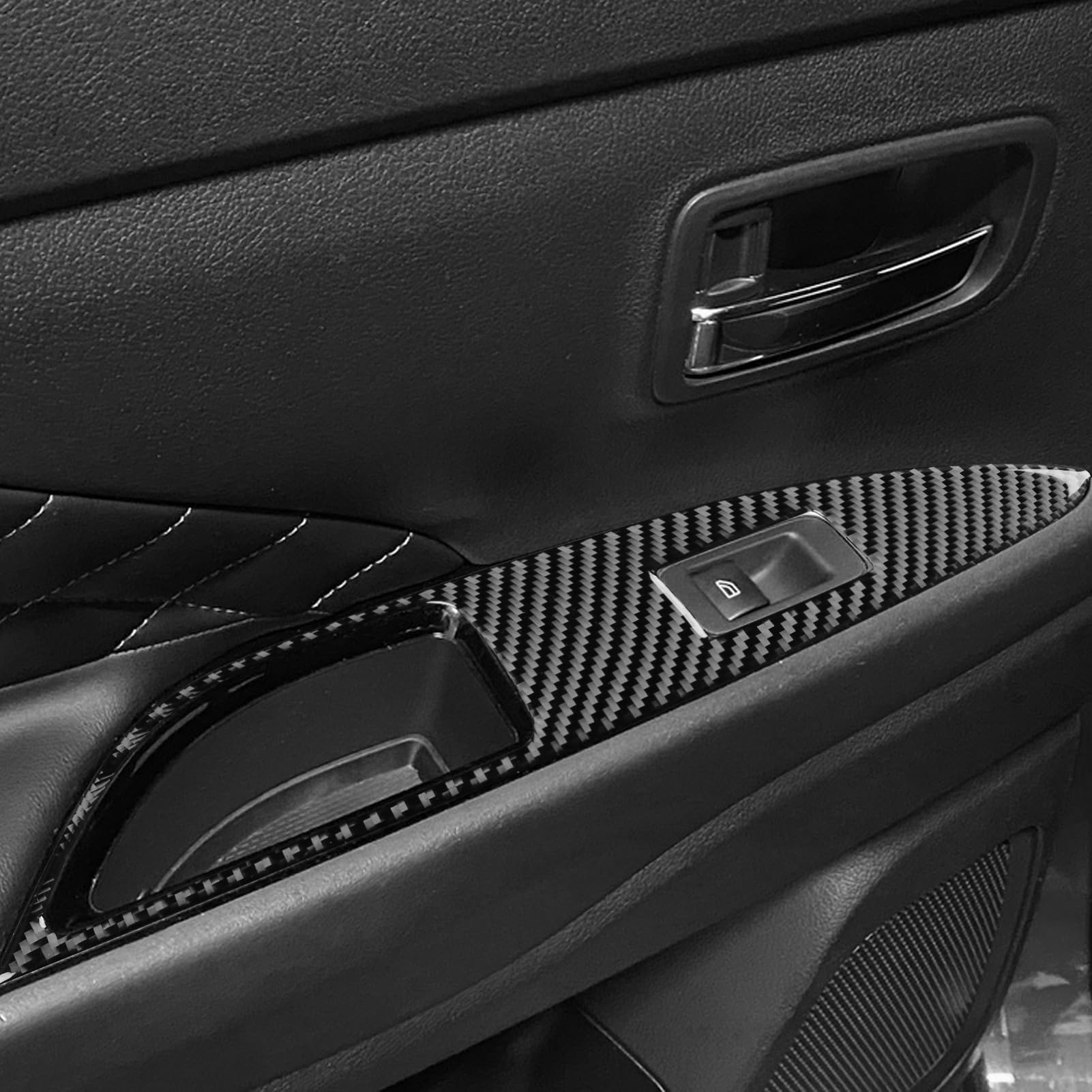 Car Interior Accessories Lift Carbon Fiber Trim Sticker Compatible with Mitsubishi Outlander 2014 2015 2016