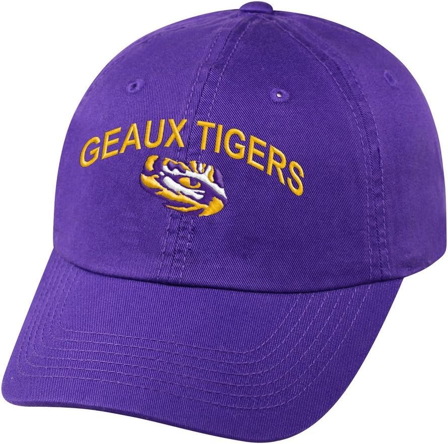 Pro Sport Collegiate Hats - Fitted Caps Adjustable Hats and Snapbacks Available, Lsu Purple Arch, One size โ image 1