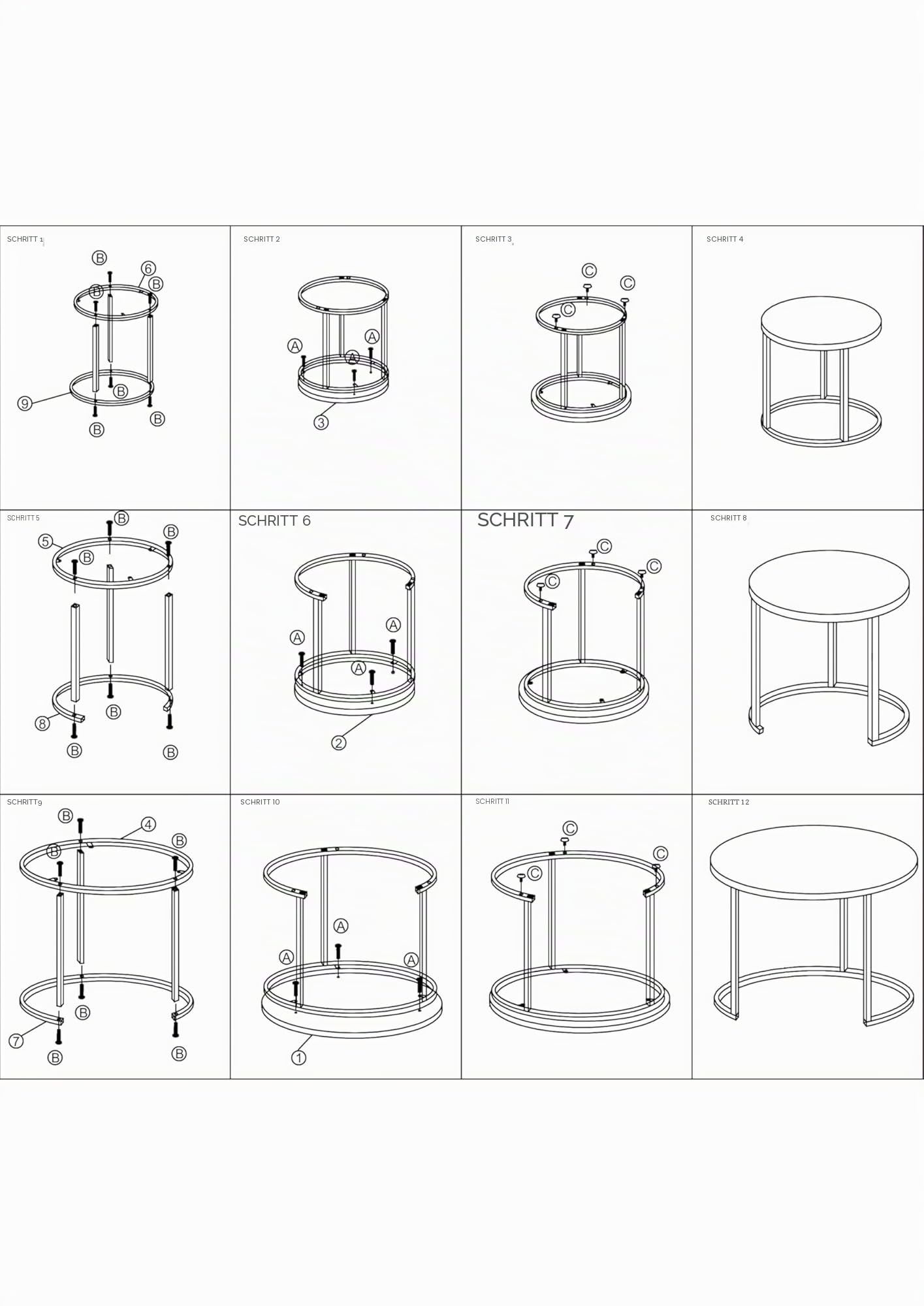 DIVCHI Runde Nesting 3er Set, Moderne Holzoptik mit Metall Schwarz Sockel, Couchtisch Beistelltische für kleine Räume, Nachttisch Nachttisch für Wohnzimmer, Schlafzimmer, Balkon