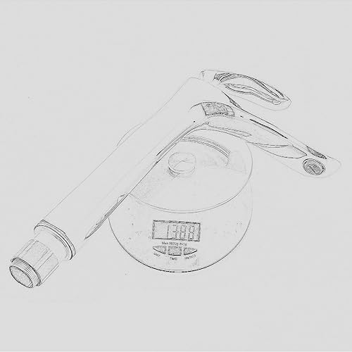 Miniatura 7 de Leekayer Grifo de lavabo para baño, cuerpo alto, pintura negra, mango único, dorado, cromo, un agujero, montaje en cubierta