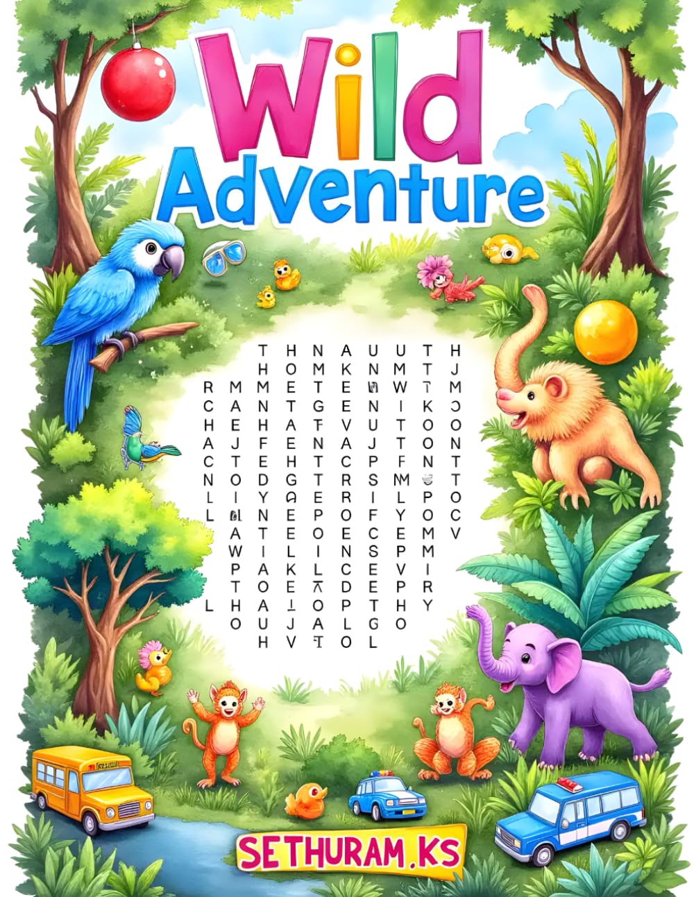Wild Adventure: Animal Word Search Puzzle (Kids Maze Series)