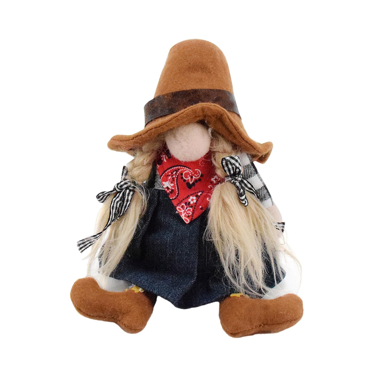 Hsioluted Dwarf Desk Ornament Plush Dwarf Christmas Ornament for Bedroom Living Room Garden Christmas Party Decoration