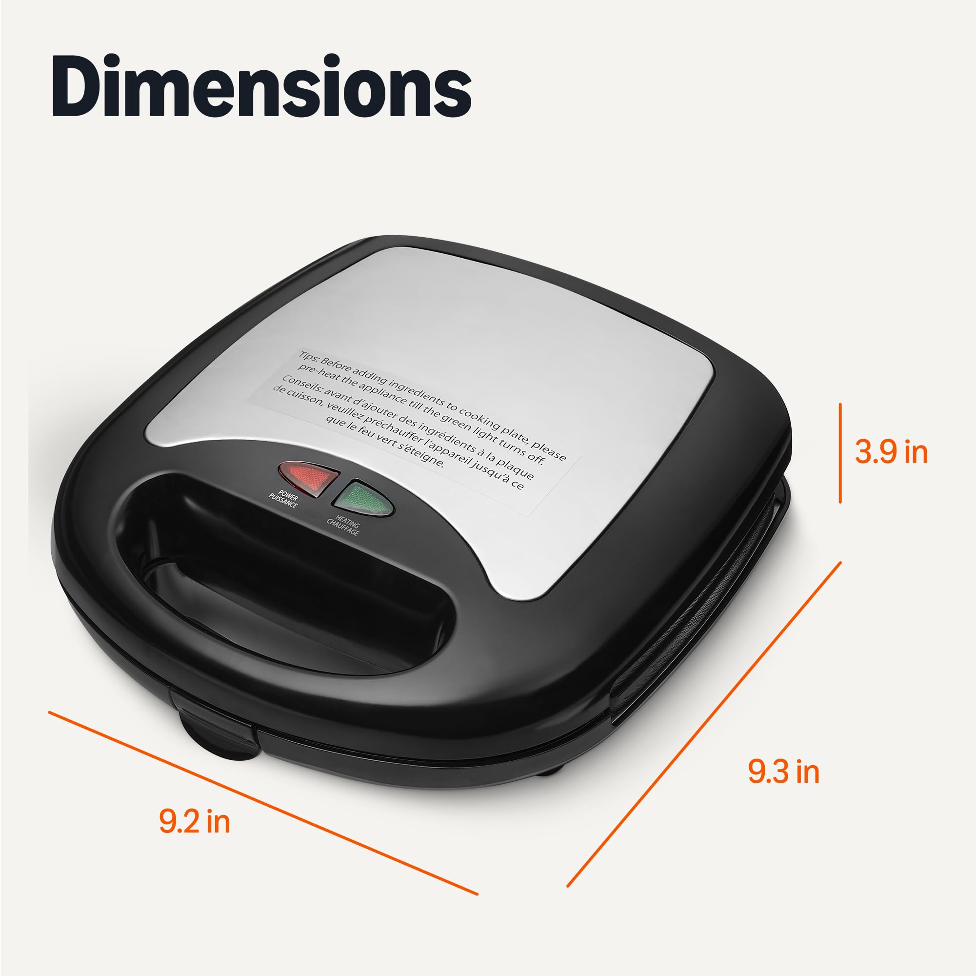 Amazon Basics 3-in-1 Sandwich Maker, Panini Press and Waffle Maker with Removable Plates, 760W