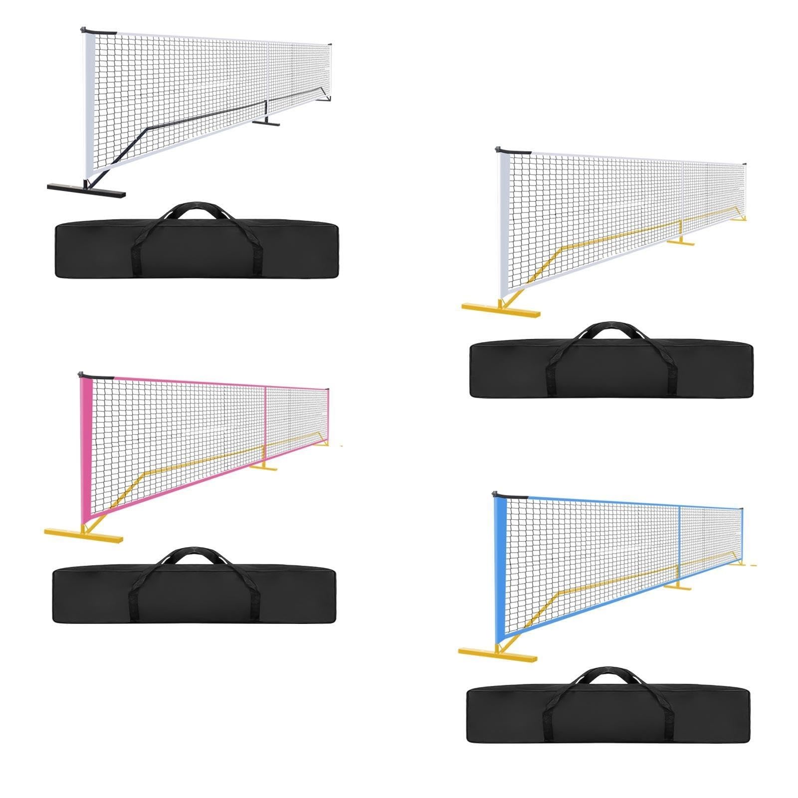 Rete da Pickleball Portatile Sistema di Rete da Pickleball Badminton Professionale Resistente 22 Piedi Sport
