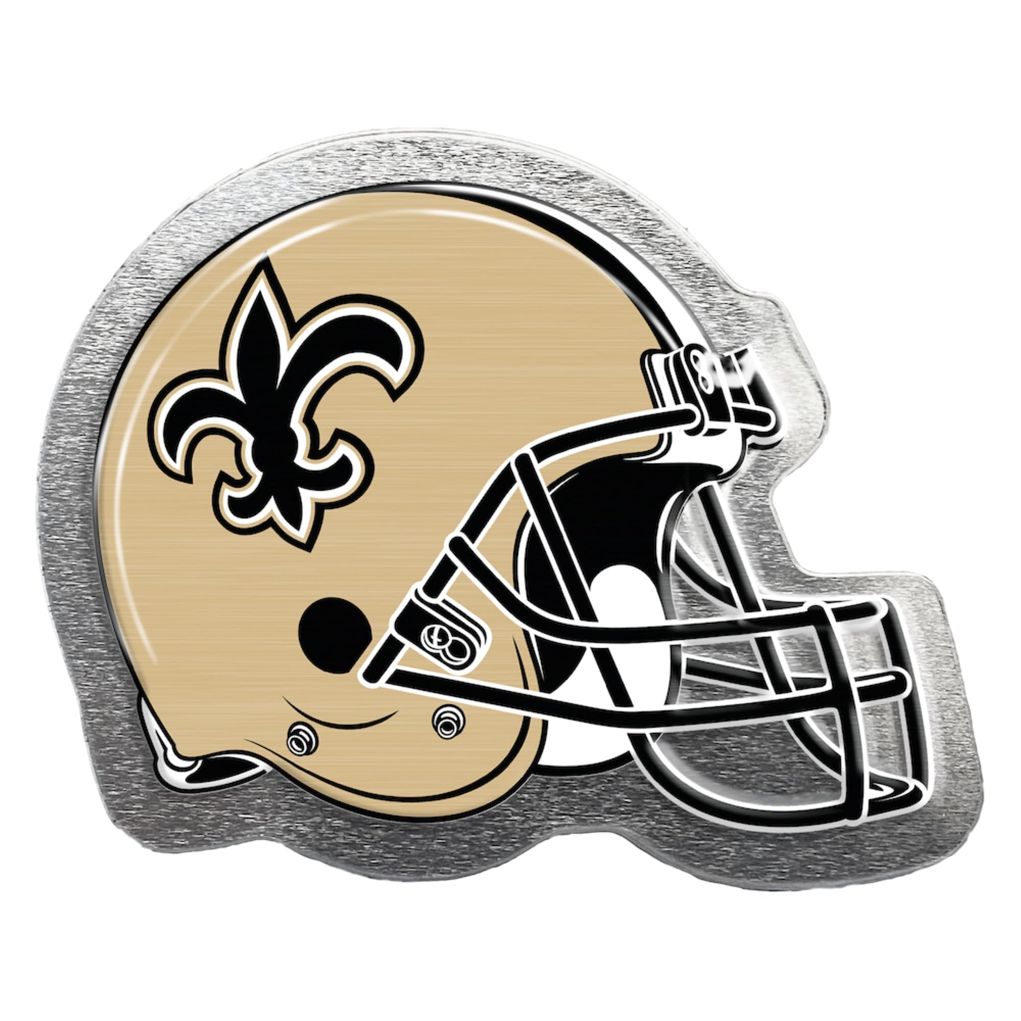 Party Animal NFL Helmet Bottle Opener, 2-in-1 Magnetic, New Orleans Saints