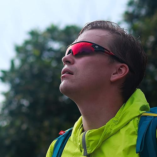 Miniatura 5 de Gafas polarizadas deportivas para sol Torege, con 5 lentes intercambiables para hombre y mujer, para ciclismo, correr, conducir, pesca, golf,