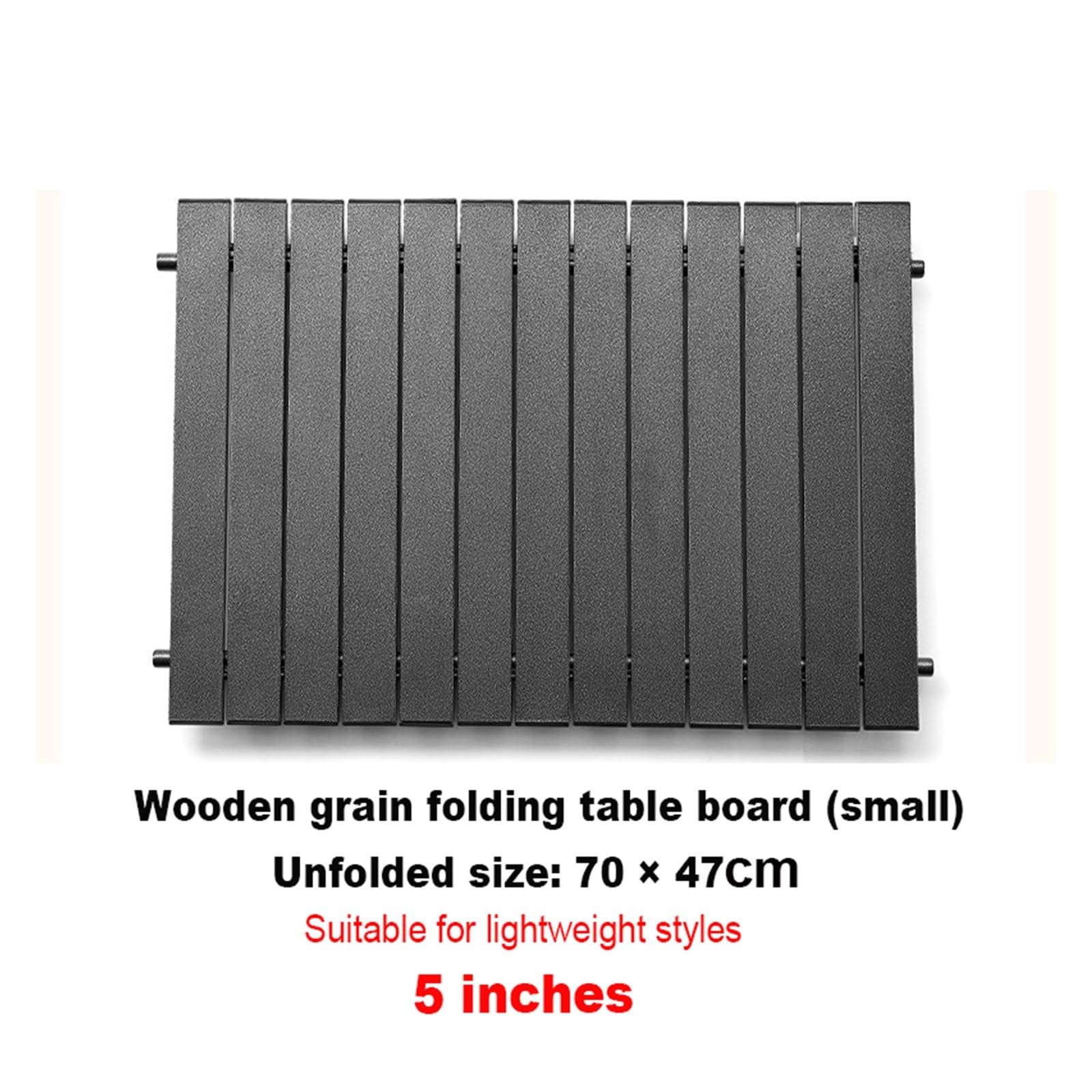 OTHZON Wheelbarrow 8-inch 5-inch Outdoor Folding Handcart Aluminum Alloy Wood Grain Table Board Camping Picnic Car Table Board Portable (5 Inch)