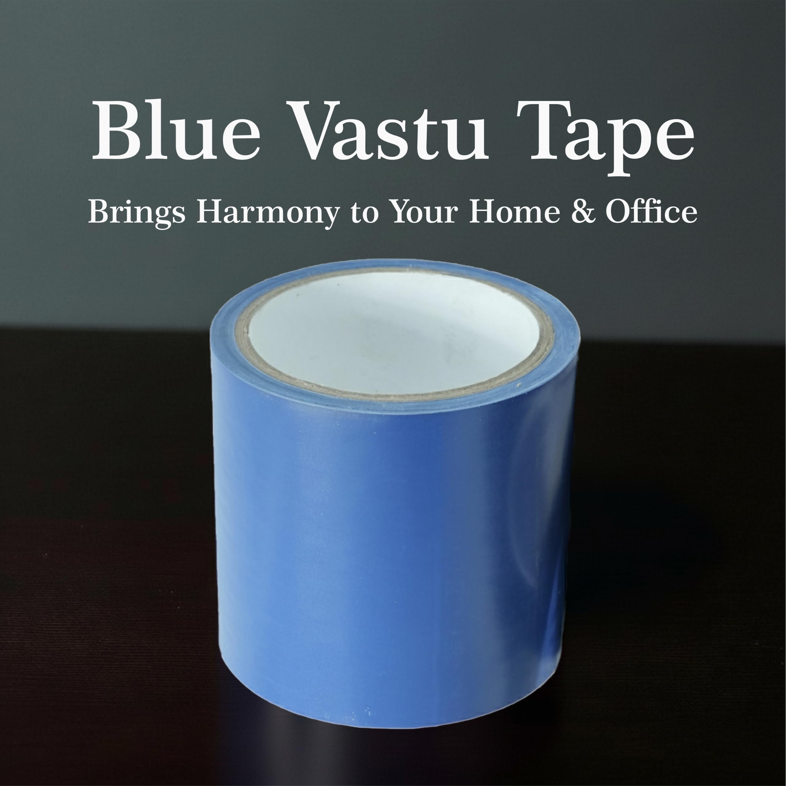 TREEMAISON Vastu Blue Tape | Size - 4 Inch (96 mm) Approx | Length- 20 Meter (Approx) | Vastu Tape for Toilet Correction | Vastu Tape for Main Door | Vastu Correction for Negative Entrance |Pack of 1 2