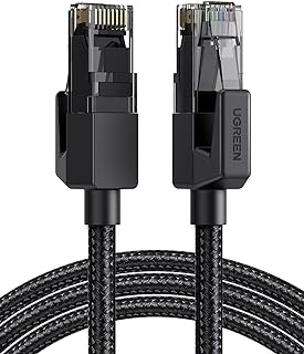 UGREEN Cat 6 Ethernet Cable Braided Cat6 Gigabit High Speed 1000Mbps Internet Cable RJ45 Shielded Network LAN Cord Compatible for PC PS5 PS4 PS3 Xbox Smart TV Router 6FT