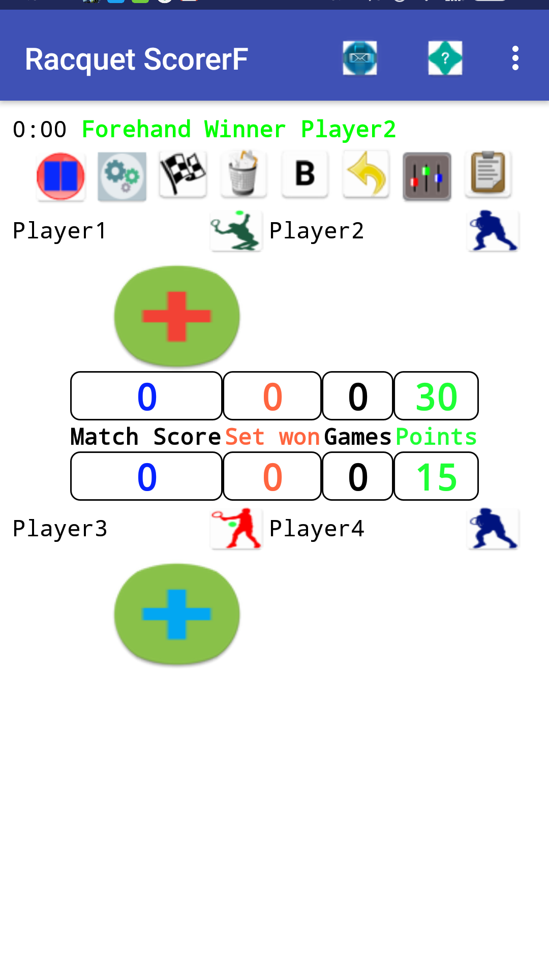 Racquet Game Scorer (Tennis,Table Tennis,Badminton,PickleBall and ...