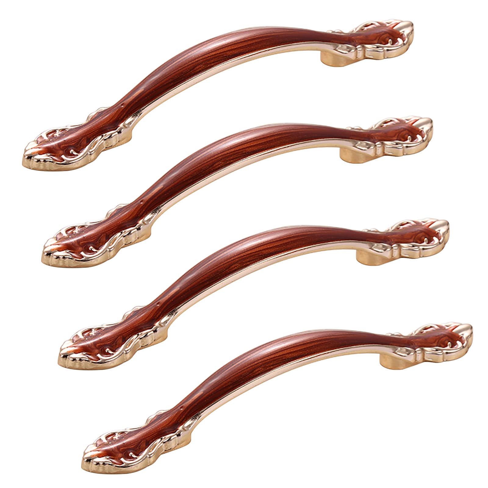 Poignées de meuble en alliage de zinc style antiquité marron 96mm
