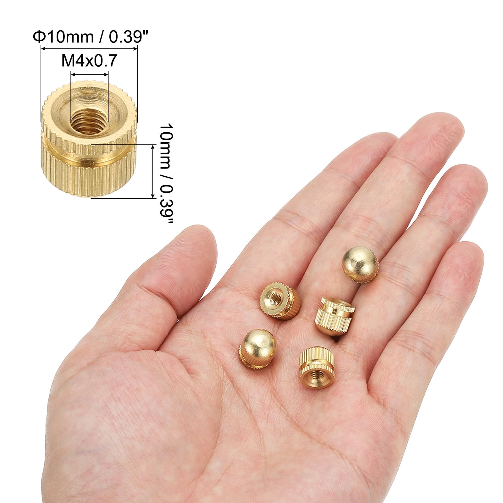 PATIKIL M4x10x10mm Cap Nut - Image 2
