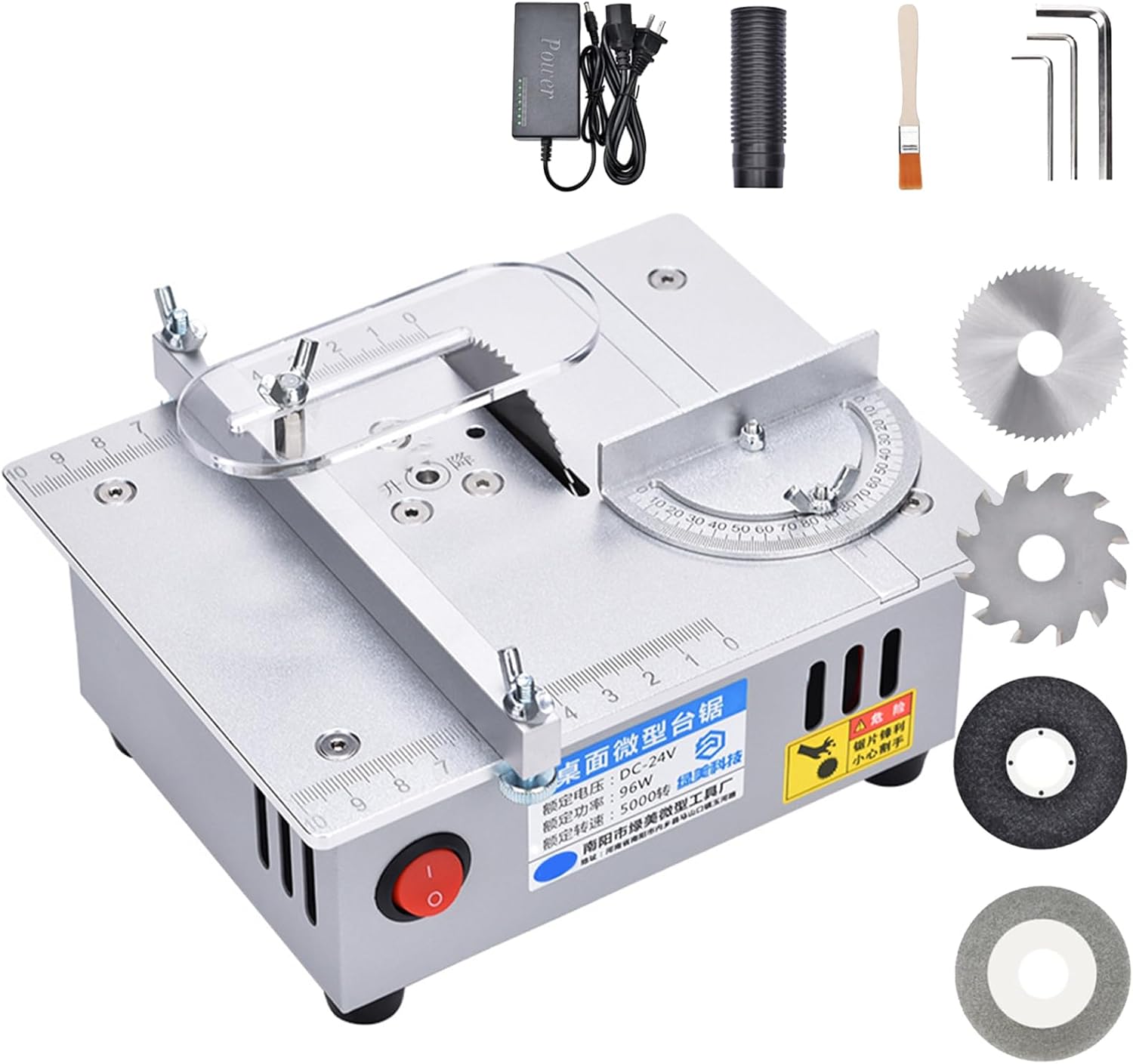 Table Saw, Mini Cutting Machine Craft Saw, Multi-Functional Electric Cutter for DIY Hobby Model Miniature Wood Crafts Cutting