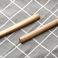 Vista 9 de 1 cuchara de madera de olivo, 11 pulgadas, estilo coreano, mango largo, cucharas redondas ranuradas de madera para mermelada de oliva