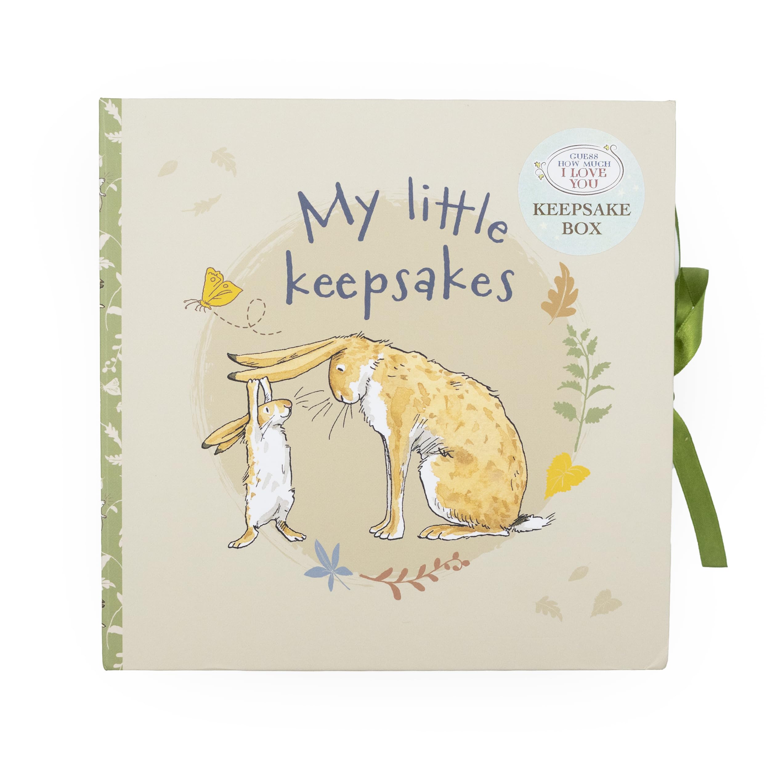 Guess How Much I Love You, scatola dei ricordi per bambini, con 6 cassetti, per i ricordi dei neonati, regalo per bambini, con chiusura a nastro, regalo con licenza ufficiale