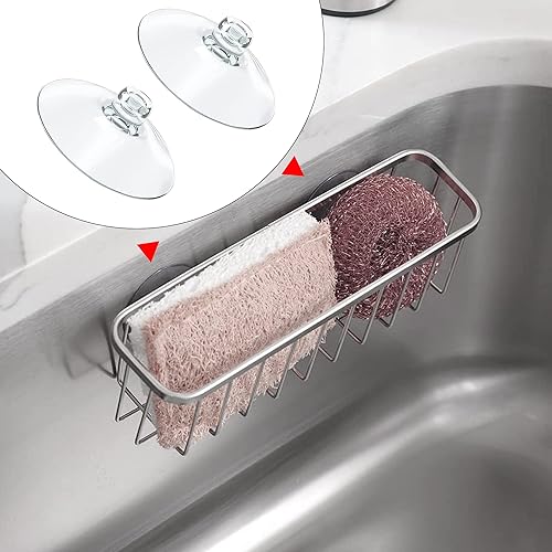Miniatura 6 de Soporte de Esponja con Ventosa, Ventosas de Repuesto para Soporte de Esponja, Ventosa para Organizador de Fregadero de Cocina, Ventosas para