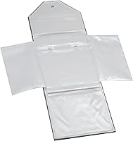 Vista 7 de Terciopelo collar joyería carpeta de viaje almacenamiento vitrina (gris)