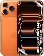 Casodon Screen Protector for iPhone 17 Pro Max | Self-Healing, HD Clear, Anti-Scratch Film | iPhone 17 Pro Max Screen Guard | Full Coverage Bubble Free - Transaprent