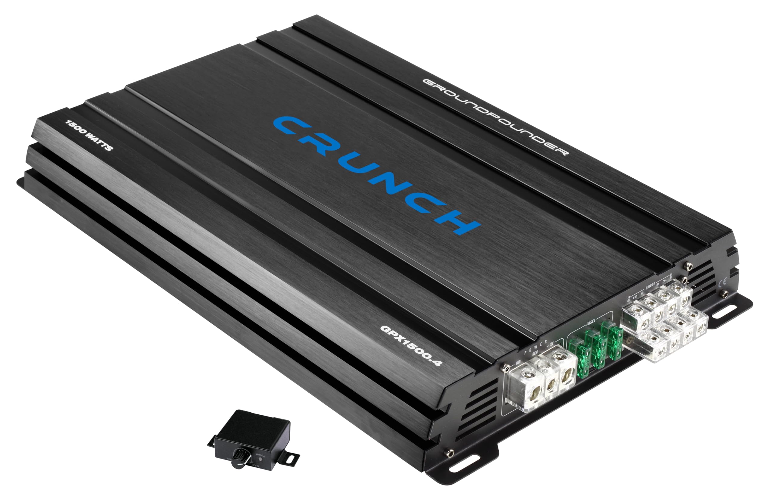 CRUNCH Wzmacniacz samochodowy GPX1500.4 (4-kanałowy, klasa A/B, maks. 1500 W, wzmacniacze GROUNDPOUNDER AMPLIFIERS, CRUNCH Car Unlimited Audio)