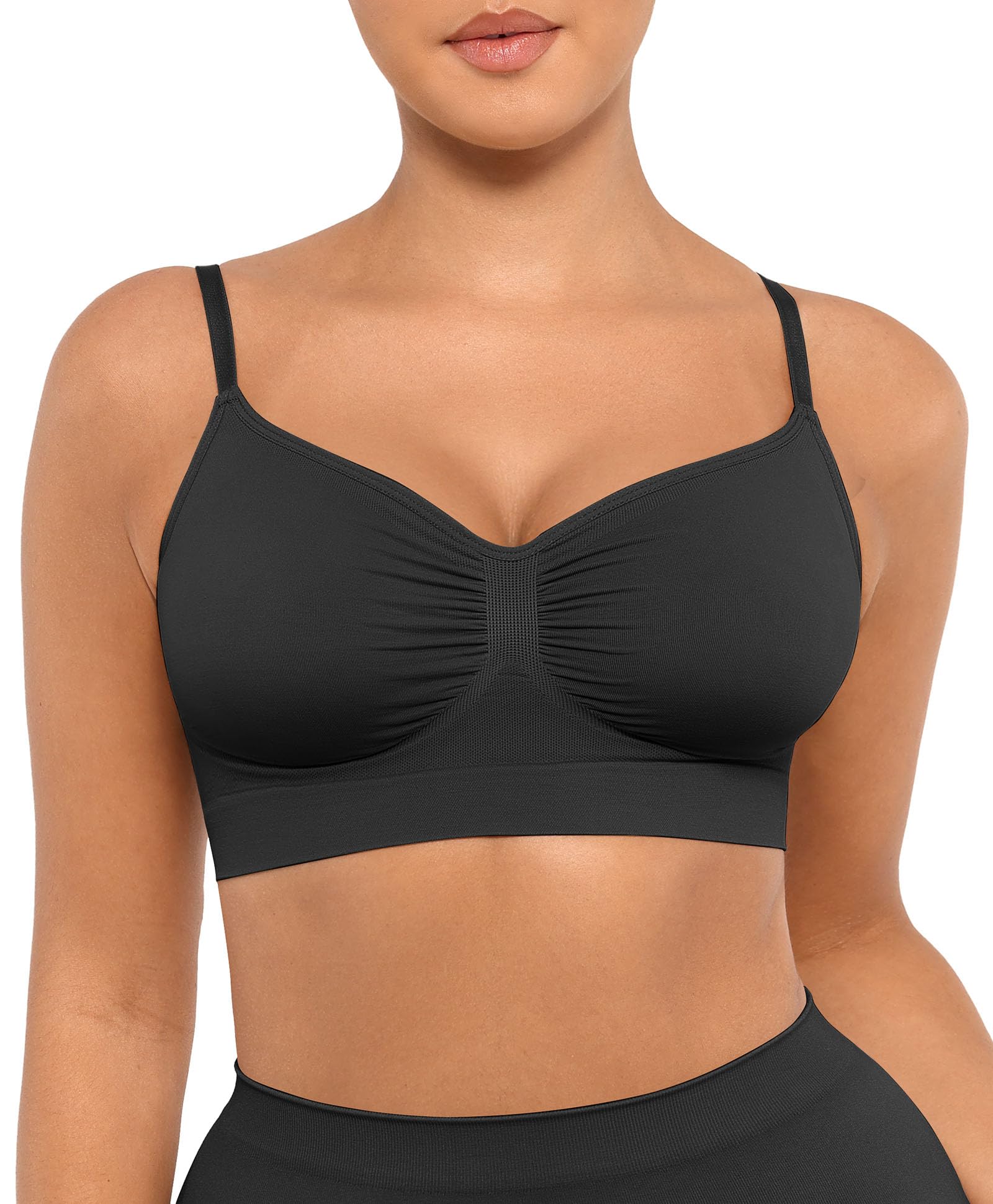 FeelinGirl Bralettes for Women with Support Comfortable Bras No Underwire Seamless Everyday Bras