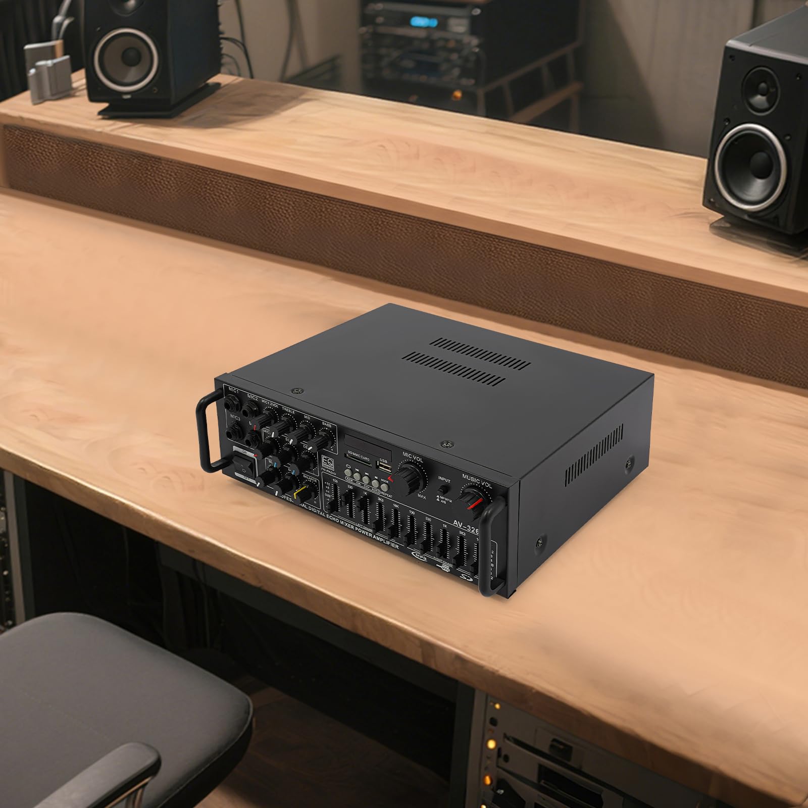 AV-326BT Amplificateur HiFi Bluetooth Récepteur audio stéréo 2 x 200 W