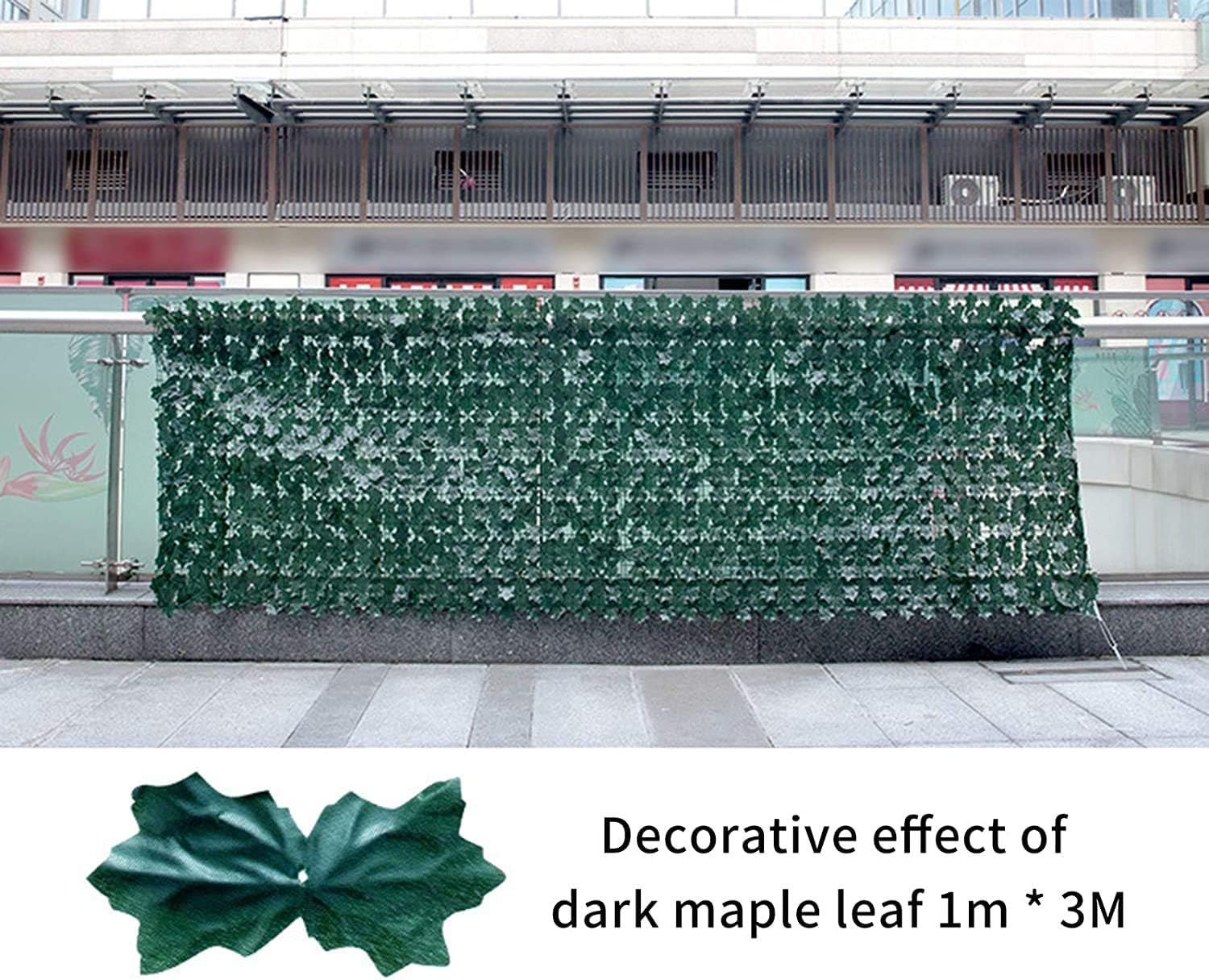 Grande decorazione per recinzione di privacy in edera artificiale 1 x 3 m, siepe artificiale, decorazione per giardino esterno, verde | Leroy Merlin