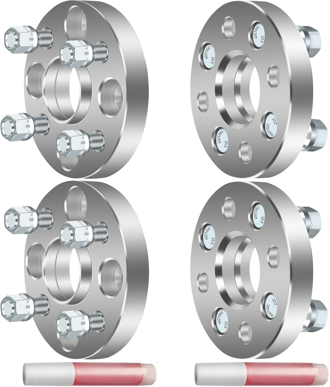 AINTIER 4X 4 Lug Hubcentric Wheel Spacers Adapters 1" 4x100mm to 4x100mm with 12x1.5 Studs 56.1mm fits for Aveo Wheel Spacers for Mirage Wheel Spacers