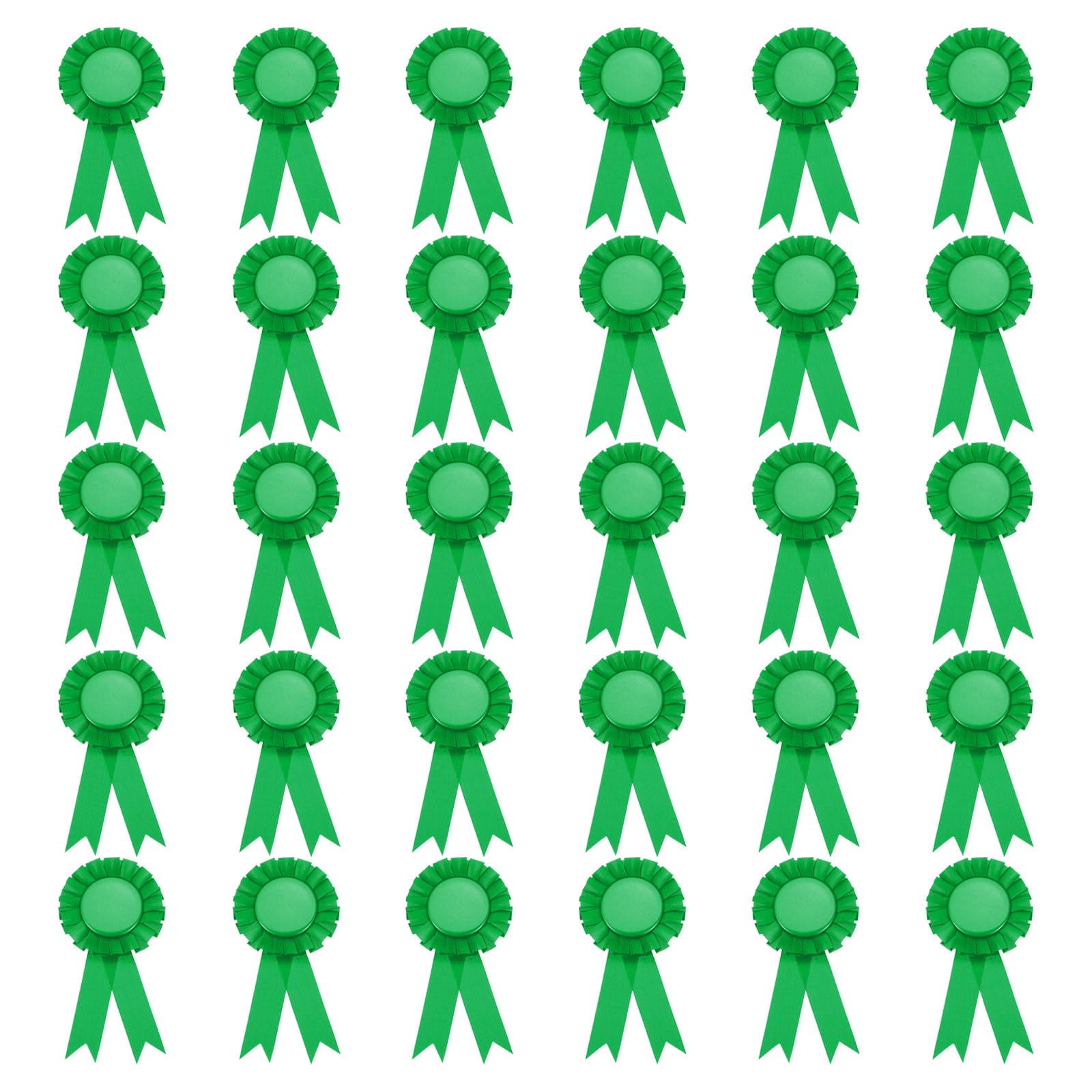 PATIKIL Cinta de Premio en Blanco, 30 Piezas de Cinta de Premio Medalla de Ganador de Reconocimiento de Participación para Competiciones, Eventos Deportivos y Fiestas, Bodas, Verde