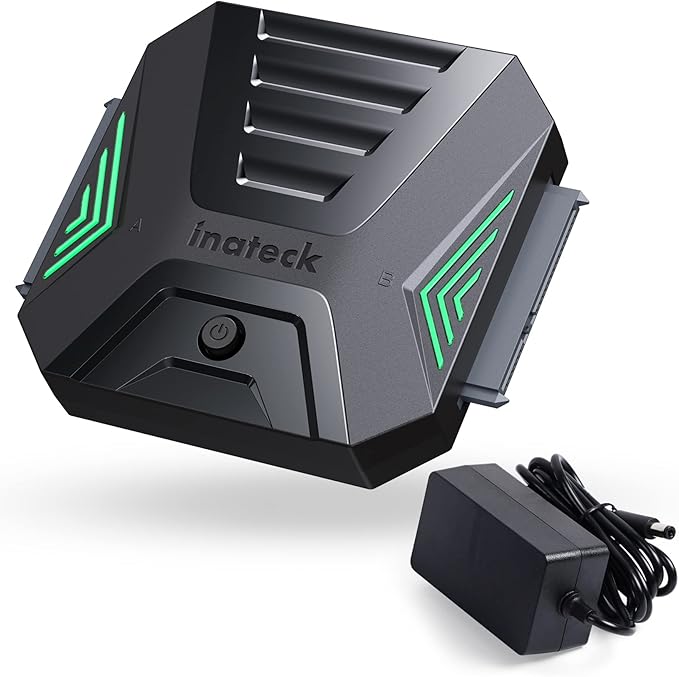 Inateck USB 3.2 Gen 2 to SATA Adapter, Disk Cloning in