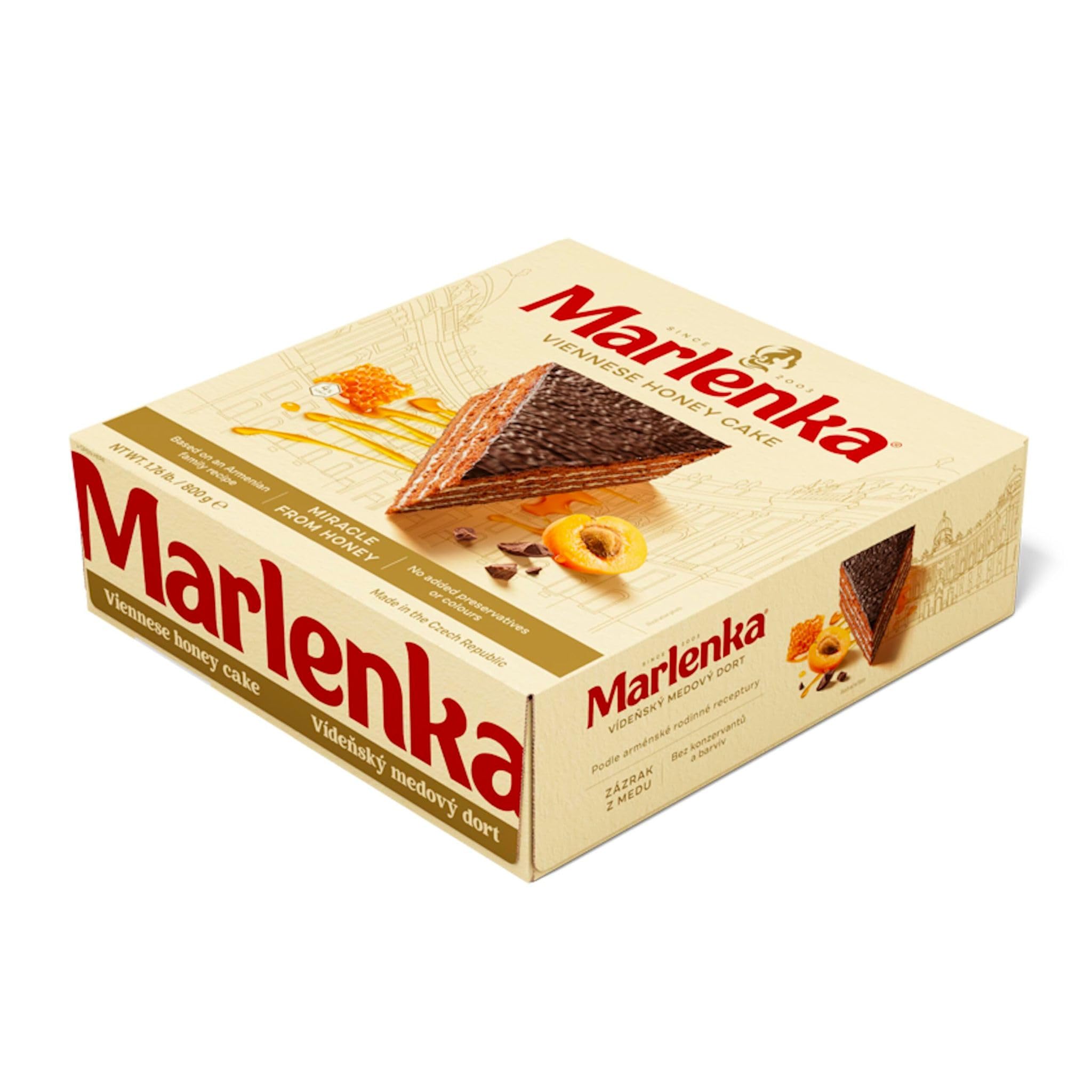 MARLENKA® 3+1 Torta al miele viennese – Torta al miele, dolce, torta (4 x 800 g)