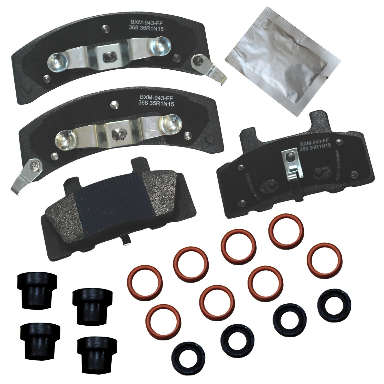 Bendix Premium SBM368 Semi-Metallic Front Brake Pads for Chevrolet C1500 1991-1988, K1500 1991-1988, GMC C1500 1991-1988, K1500 1991-1988