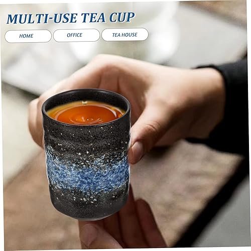 Miniatura 6 de UPKOCH Taza de té de cerámica 4pcs taza de té japonesa convenientemente té negro cerámica té taza de café