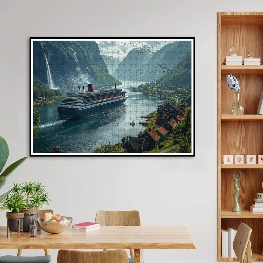 Puzzle 1000 elementów dla dorosłych, niemożliwe puzzle rzeka dla dorosłych