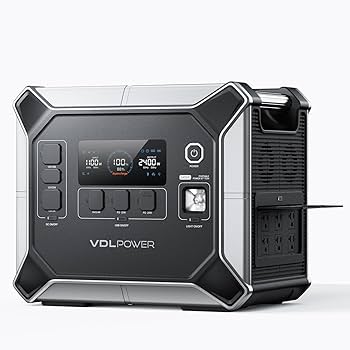 Amazon.co.jp: VDL ポータブル電源 2400W ポータブルバッテリー