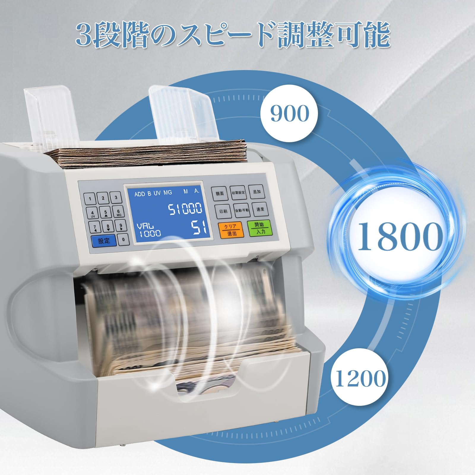 Amazon.co.jp: MORICASH M35 紙幣計数機 紙幣カウンター UV/MGセンサー