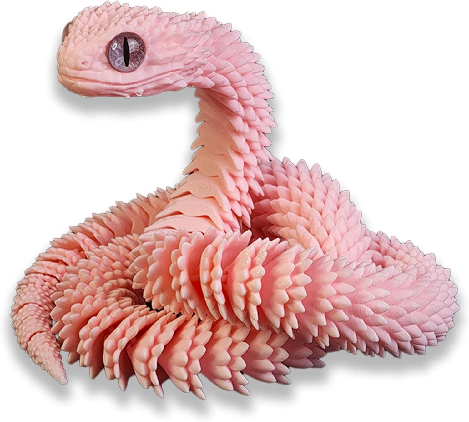 ZHRUOYAO 3D Printed Animals-Snake Viper,3D Printed Snake Toys 3D Printed Animals Animal Model Ornaments Creative Funny Toy Festival Gift for Frends