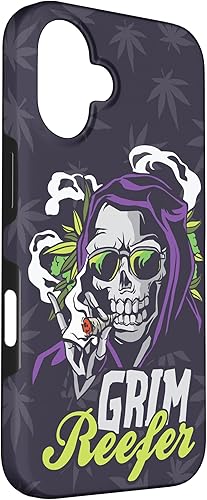 Vista 87 de iPhone 13 Cannabis Weed Marihuana Ganja Hemp Grim Reefer Smoking Gift Case