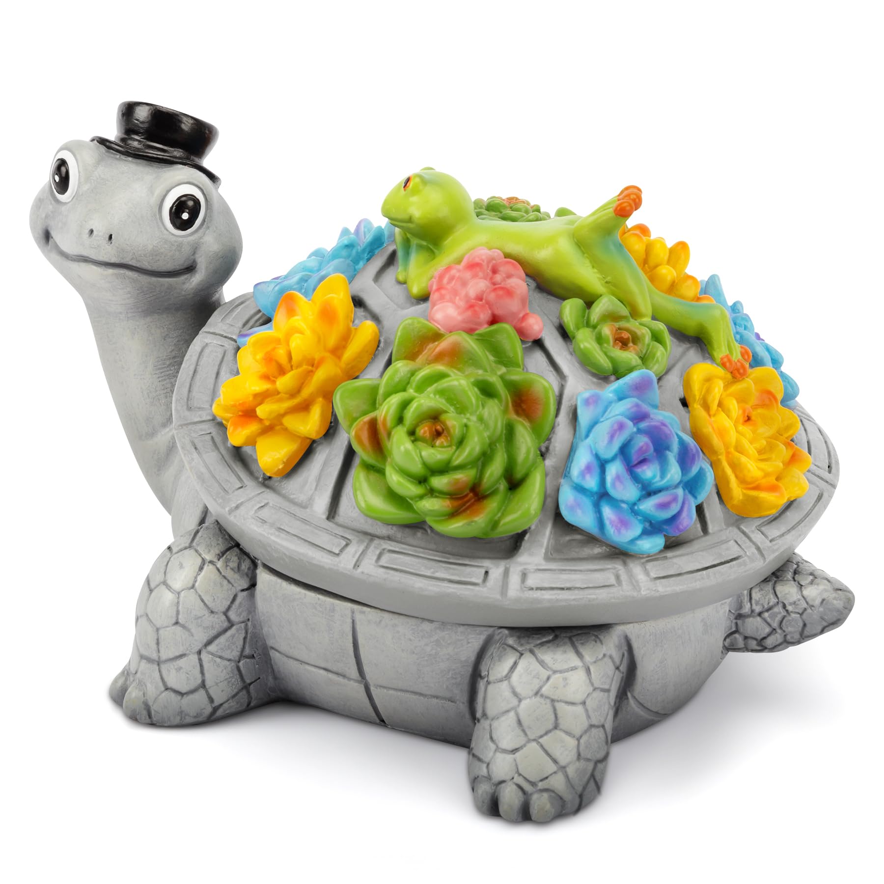 jkwokbackAshtray Outdoor,Home Ashtrays Smokeless indoor,Cigarette Ashtray with Lid Cute Turtle Frog Ashtray,Windproof Ashtray,Resin Ashtray for Patio,Home Decor,Great Gifts for Men