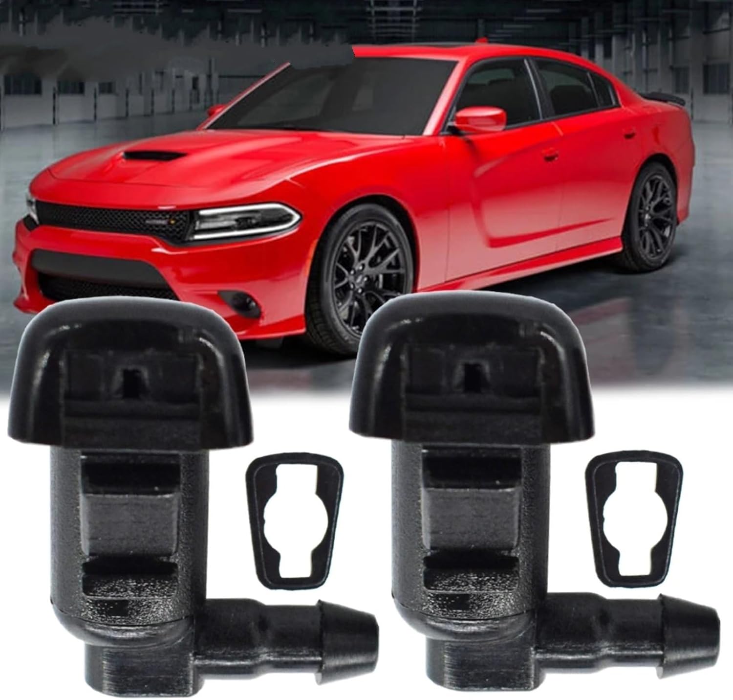Compatible with Mercury for Milan 2008 2009 2010 2011 Car Wiper Windshield Washer Water Nozzle Spray OEM: 5182327AA 8E5Z-17603-A 85381-04030 Windshield Washer Nozzles